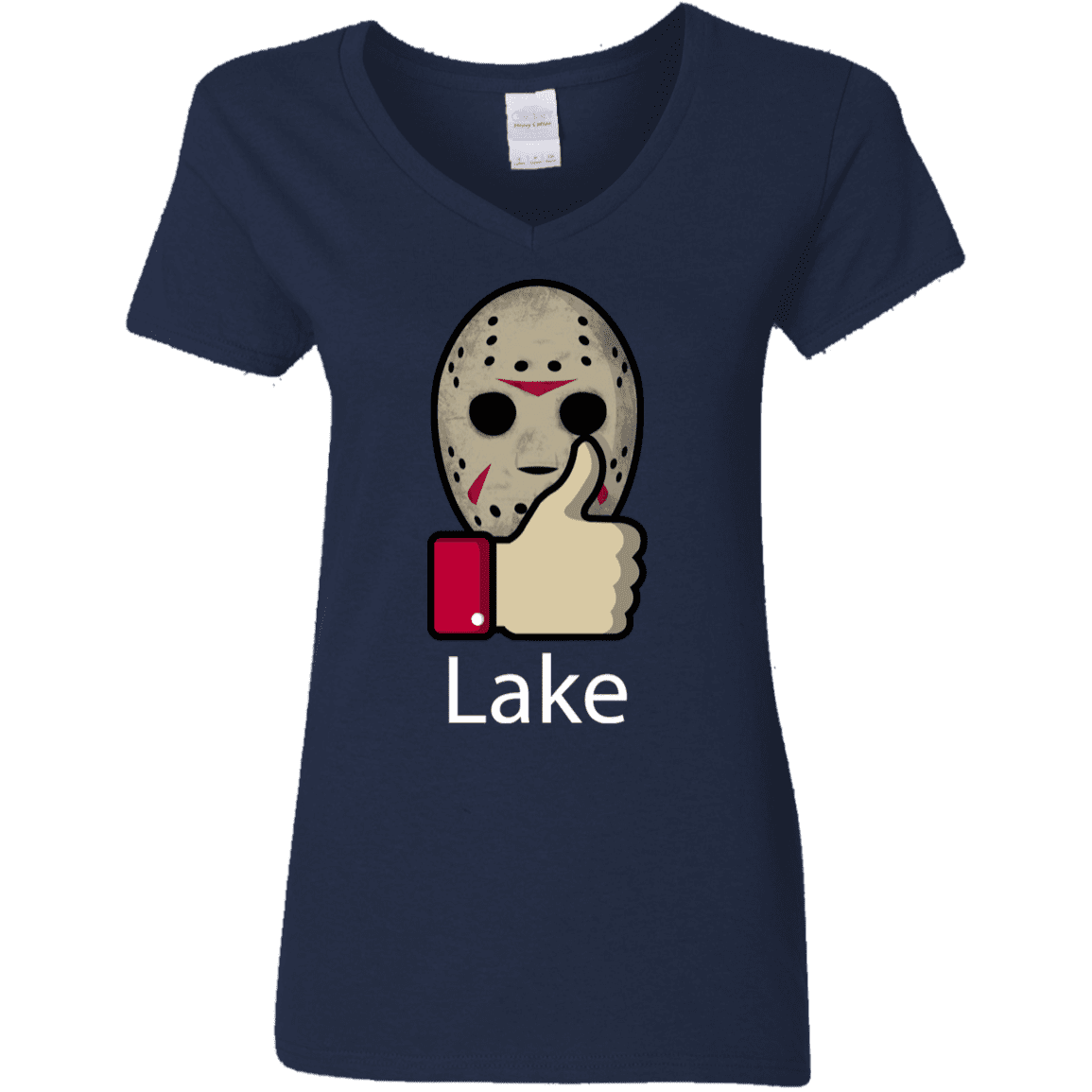 T-Shirts Navy / S Lake Women's V-Neck T-Shirt