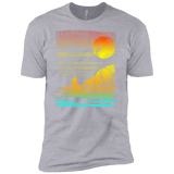 T-Shirts Heather Grey / YXS Landscape Painted With Tea Boys Premium T-Shirt