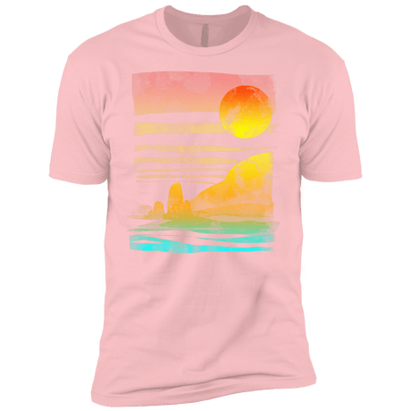 T-Shirts Light Pink / YXS Landscape Painted With Tea Boys Premium T-Shirt