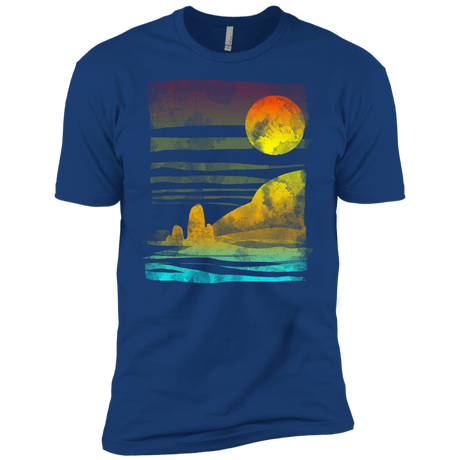 T-Shirts Royal / YXS Landscape Painted With Tea Boys Premium T-Shirt
