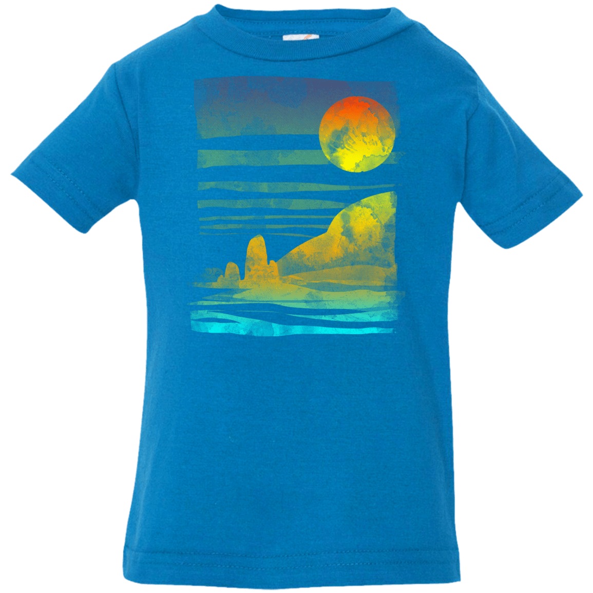 T-Shirts Cobalt / 6 Months Landscape Painted With Tea Infant Premium T-Shirt