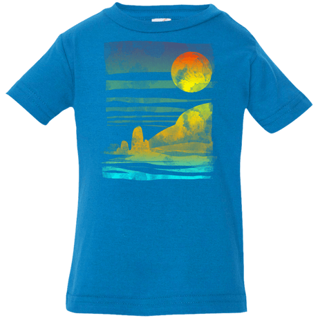 T-Shirts Cobalt / 6 Months Landscape Painted With Tea Infant Premium T-Shirt