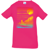 T-Shirts Hot Pink / 6 Months Landscape Painted With Tea Infant Premium T-Shirt