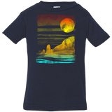 T-Shirts Navy / 6 Months Landscape Painted With Tea Infant Premium T-Shirt