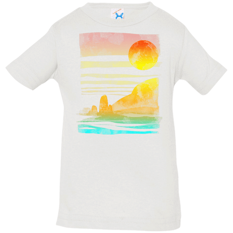 T-Shirts White / 6 Months Landscape Painted With Tea Infant Premium T-Shirt