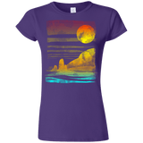 T-Shirts Purple / S Landscape Painted With Tea Junior Slimmer-Fit T-Shirt
