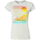 T-Shirts White / S Landscape Painted With Tea Junior Slimmer-Fit T-Shirt