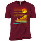 T-Shirts Cardinal / X-Small Landscape Painted With Tea Men's Premium T-Shirt