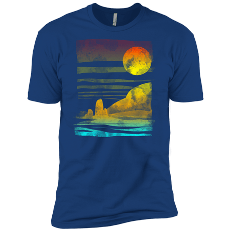 T-Shirts Royal / X-Small Landscape Painted With Tea Men's Premium T-Shirt