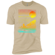 T-Shirts Sand / X-Small Landscape Painted With Tea Men's Premium T-Shirt