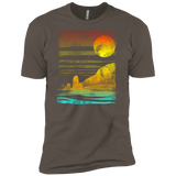 T-Shirts Warm Grey / X-Small Landscape Painted With Tea Men's Premium T-Shirt