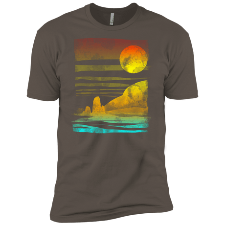 T-Shirts Warm Grey / X-Small Landscape Painted With Tea Men's Premium T-Shirt