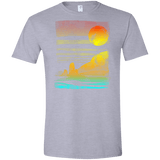 T-Shirts Sport Grey / X-Small Landscape Painted With Tea Men's Semi-Fitted Softstyle