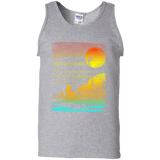 T-Shirts Sport Grey / S Landscape Painted With Tea Men's Tank Top