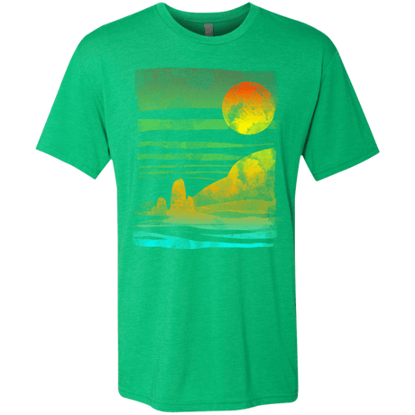 T-Shirts Envy / S Landscape Painted With Tea Men's Triblend T-Shirt