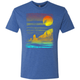 T-Shirts Vintage Royal / S Landscape Painted With Tea Men's Triblend T-Shirt