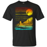 T-Shirts Black / S Landscape Painted With Tea T-Shirt