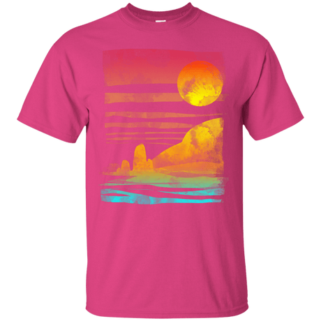 T-Shirts Heliconia / S Landscape Painted With Tea T-Shirt