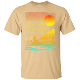T-Shirts Vegas Gold / S Landscape Painted With Tea T-Shirt