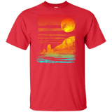 T-Shirts Red / XLT Landscape Painted With Tea Tall T-Shirt