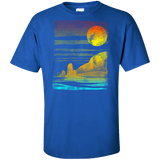 T-Shirts Royal / XLT Landscape Painted With Tea Tall T-Shirt