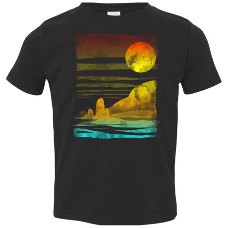 T-Shirts Black / 2T Landscape Painted With Tea Toddler Premium T-Shirt