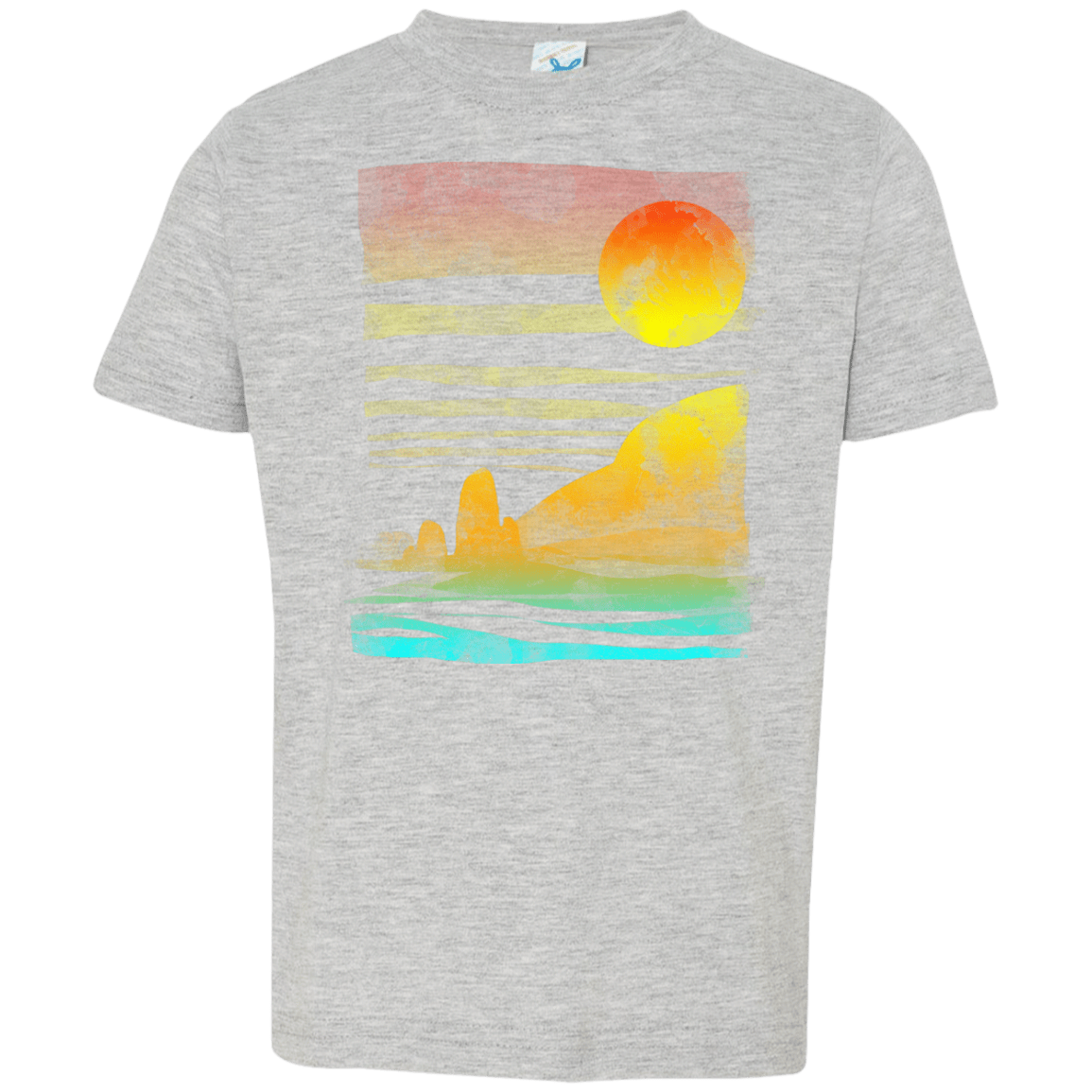 T-Shirts Heather Grey / 2T Landscape Painted With Tea Toddler Premium T-Shirt