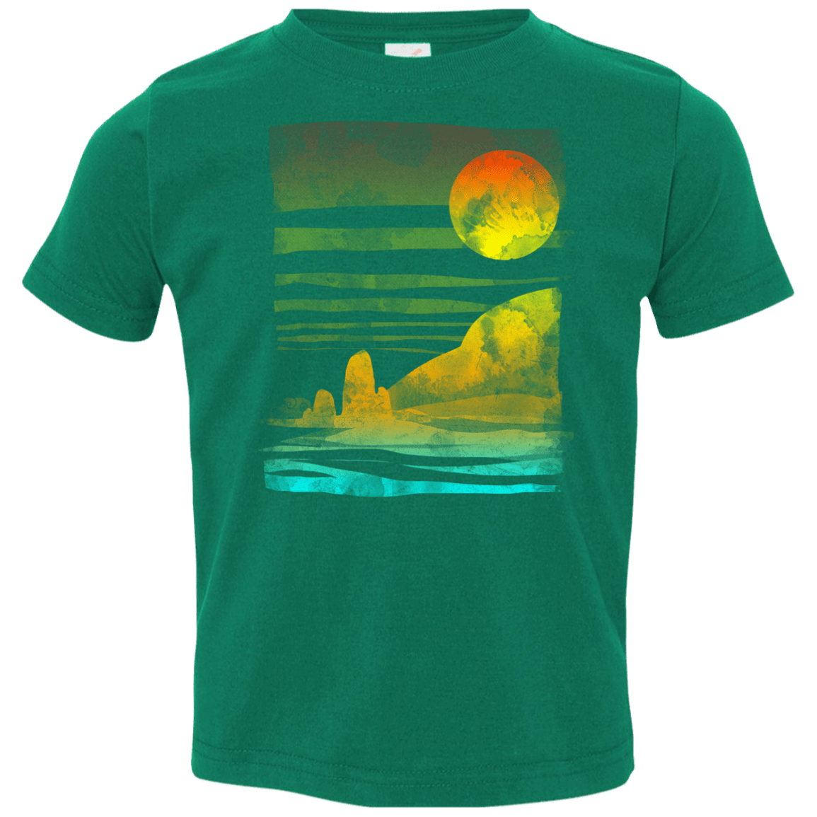 T-Shirts Kelly / 2T Landscape Painted With Tea Toddler Premium T-Shirt