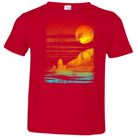 T-Shirts Red / 2T Landscape Painted With Tea Toddler Premium T-Shirt