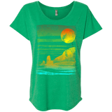 T-Shirts Envy / X-Small Landscape Painted With Tea Triblend Dolman Sleeve