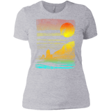T-Shirts Heather Grey / X-Small Landscape Painted With Tea Women's Premium T-Shirt