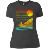 T-Shirts Heavy Metal / X-Small Landscape Painted With Tea Women's Premium T-Shirt