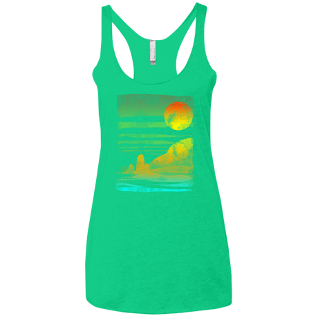 T-Shirts Envy / X-Small Landscape Painted With Tea Women's Triblend Racerback Tank