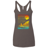 T-Shirts Macchiato / X-Small Landscape Painted With Tea Women's Triblend Racerback Tank