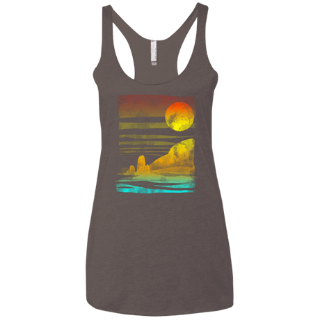T-Shirts Macchiato / X-Small Landscape Painted With Tea Women's Triblend Racerback Tank