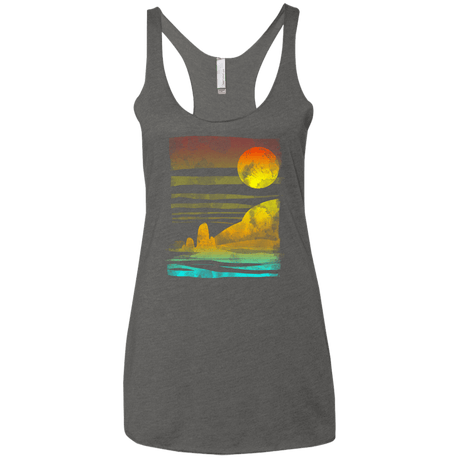 T-Shirts Premium Heather / X-Small Landscape Painted With Tea Women's Triblend Racerback Tank