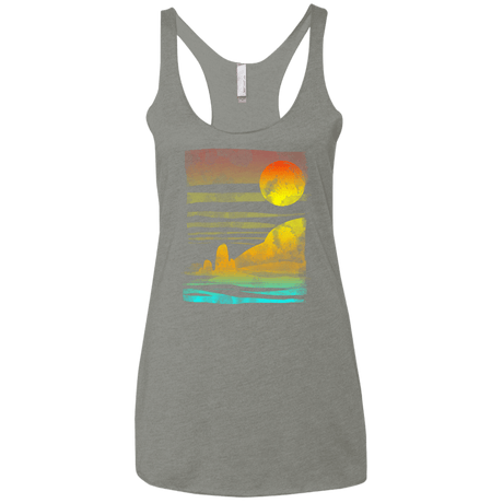 T-Shirts Venetian Grey / X-Small Landscape Painted With Tea Women's Triblend Racerback Tank