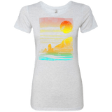 T-Shirts Heather White / S Landscape Painted With Tea Women's Triblend T-Shirt