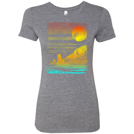 T-Shirts Premium Heather / S Landscape Painted With Tea Women's Triblend T-Shirt