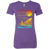 T-Shirts Purple Rush / S Landscape Painted With Tea Women's Triblend T-Shirt