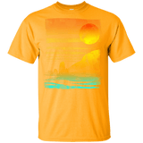 T-Shirts Gold / YXS Landscape Painted With Tea Youth T-Shirt