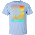 T-Shirts Light Blue / YXS Landscape Painted With Tea Youth T-Shirt