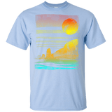 T-Shirts Light Blue / YXS Landscape Painted With Tea Youth T-Shirt