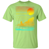 T-Shirts Mint Green / YXS Landscape Painted With Tea Youth T-Shirt