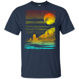 T-Shirts Navy / YXS Landscape Painted With Tea Youth T-Shirt