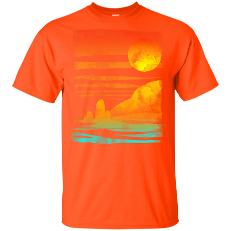 T-Shirts Orange / YXS Landscape Painted With Tea Youth T-Shirt