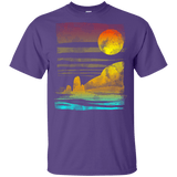 T-Shirts Purple / YXS Landscape Painted With Tea Youth T-Shirt