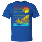 T-Shirts Royal / YXS Landscape Painted With Tea Youth T-Shirt