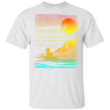 T-Shirts White / YXS Landscape Painted With Tea Youth T-Shirt