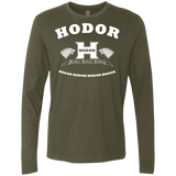 T-Shirts Military Green / S Language Academy Men's Premium Long Sleeve